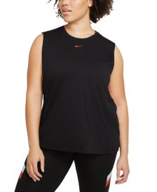 Plus Size Dri-FIT Colorblocked-Stripe Training Tank Top