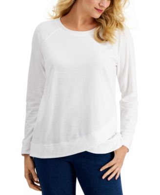 Karen Scott - Crossover-Hem Top