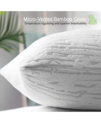 Clara Clark Shredded Memory Foam Pillow, King, Set of 2