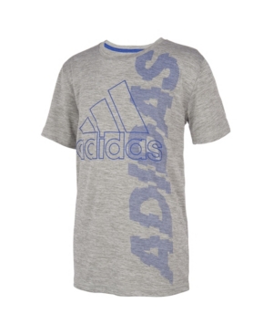 adidas Big Boys Short Sleeve Aeroready Vertical Pigment Tee