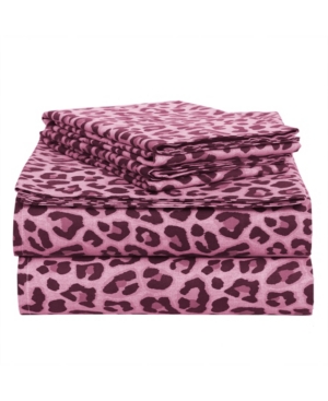 EnvioHome Leopard Cotton 4-Piece Set Full Bedding