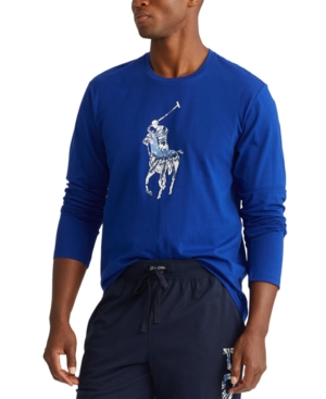 Polo Ralph Lauren Men's Tie-Dye Big Pony Logo Lightweight Pajama Top