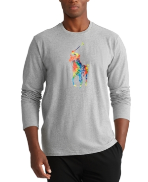 Polo Ralph Lauren Men's Tie-Dye Big Pony Logo Lightweight Pajama Top