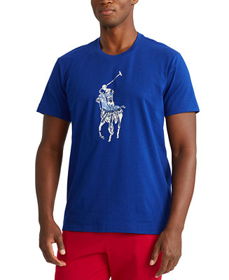 Polo Ralph Lauren Men's Tie-Dye Big Pony Logo Lightweight Sleep Shirt ...