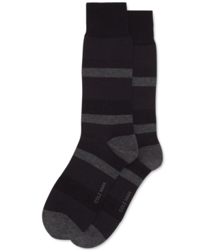 Cole Haan Men's Striped Dress Socks