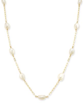 Syd and Pia NYC - Etienne Pearl (15mm) 20-1/2" Strand Necklace in 14k Gold-Filled