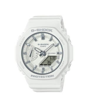 G-shock Unisex Analog-digital White Resin Strap Watch 43mm Gmas2100-7a