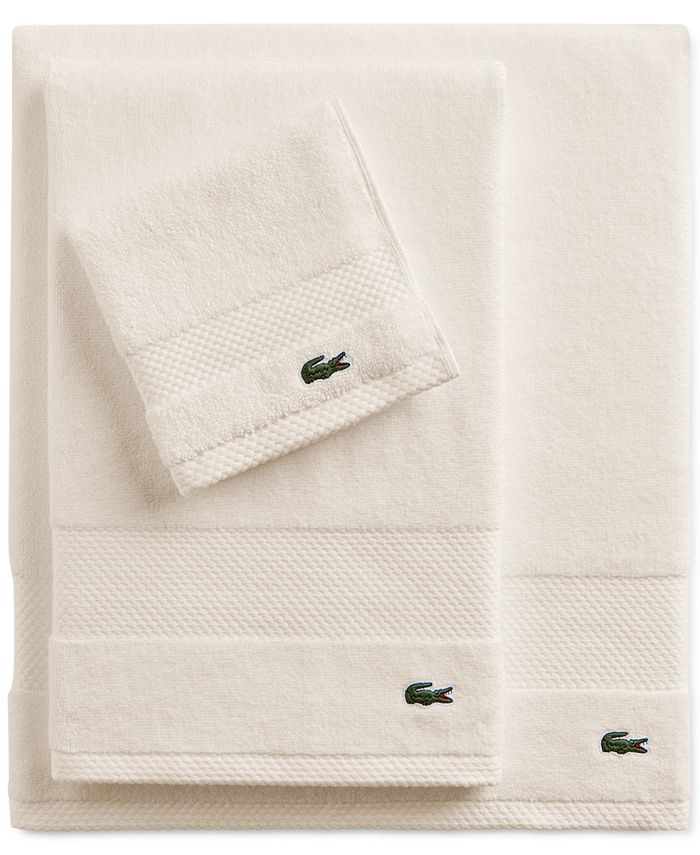Lacoste Home Heritage AntiMicrobial Supima Cotton Bath Towel, 30" x 54
