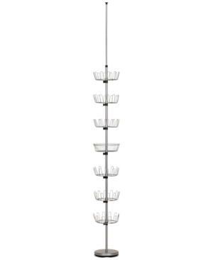 Household Essentials Floor-to-ceiling Revolving Shoe Tree In Chrome