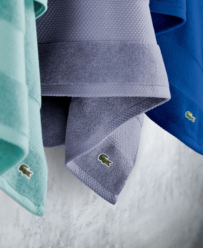 Lacoste Home Heritage AntiMicrobial Supima Cotton Hand Towel, 16" x 30