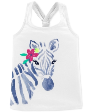 Baby Girls Zebra Racerback Tank
