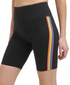 Sport Women's Rainbow-Stripe Bike Shorts