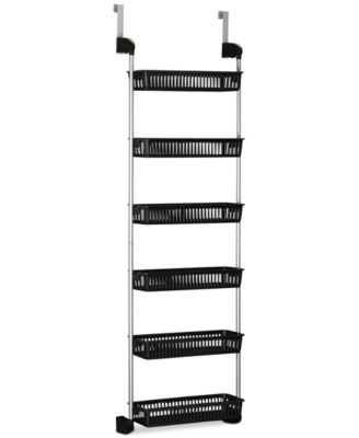 Over the Door Storage Rack, 6 Basket Door Organizer, Great for Use in Pantry as Spice Rack