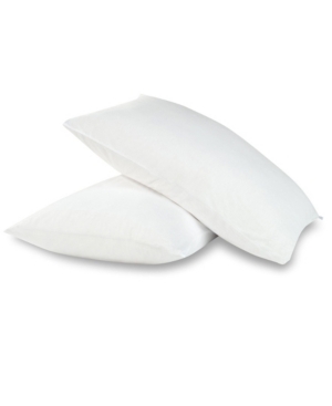 All-in-one Cooling Bamboo Pillow Protector 2-pack, King In White