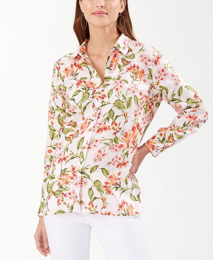 Tommy Bahama Petal Of Honor Button-Up Shirt - Macy's