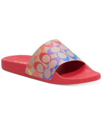COACH Women's Udele Sport Pool Slides & Reviews - Sandals - Shoes - Macy's