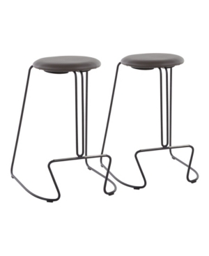 Shop Lumisource Finn Counter Stool In Gray