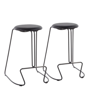 Shop Lumisource Finn Counter Stool In Black