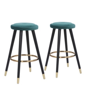 Shop Lumisource Cavalier Counter Stool In Green