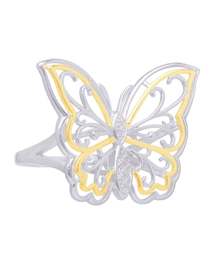 Macy's on sale butterfly ring