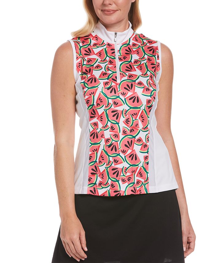 PGA TOUR Women's WatermelonPrint Golf Shirt Macy's