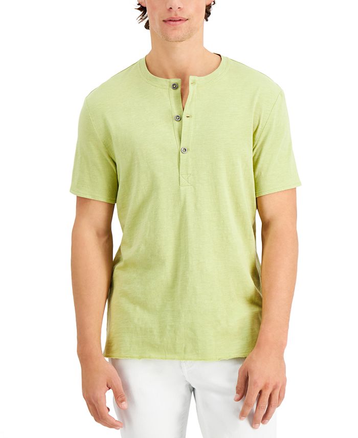 INC International Concepts Men's Deep Henley Shirt, Created for Macy's ...