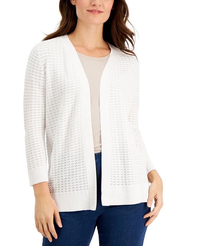 Karen Scott OpenStitch Cardigan Sweater, Created for Macy's Macy's