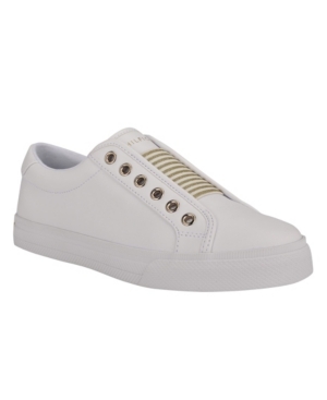 Tommy Hilfiger Women's Laven Low Top Slip-on Sneakers Women's Shoes In White