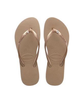 Women's Slim Swarovski Crystal II Flip Flop Sandals