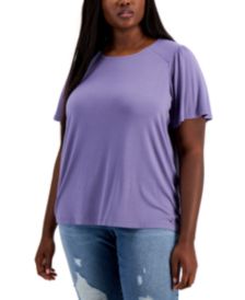 Plus Size Flutter Sleeve T-Shirt