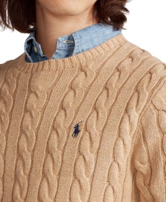 Men's Cable-Knit Cotton Sweater