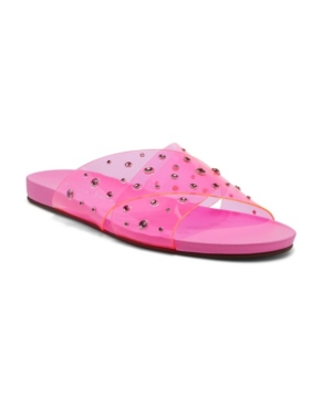 Jessica Simpson Women's Tislie Vinyl Slide Sandals Women's Shoes