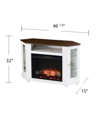 Southern Enterprises Dilvon Electric Media Fireplace with Storage