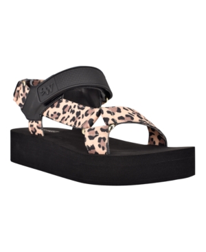 Nine West Women's Tomoro Hook and Loop Strappy Sandals Women's Shoes