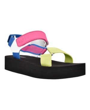 Nine West Women's Tomoro Hook and Loop Strappy Sandals Women's Shoes