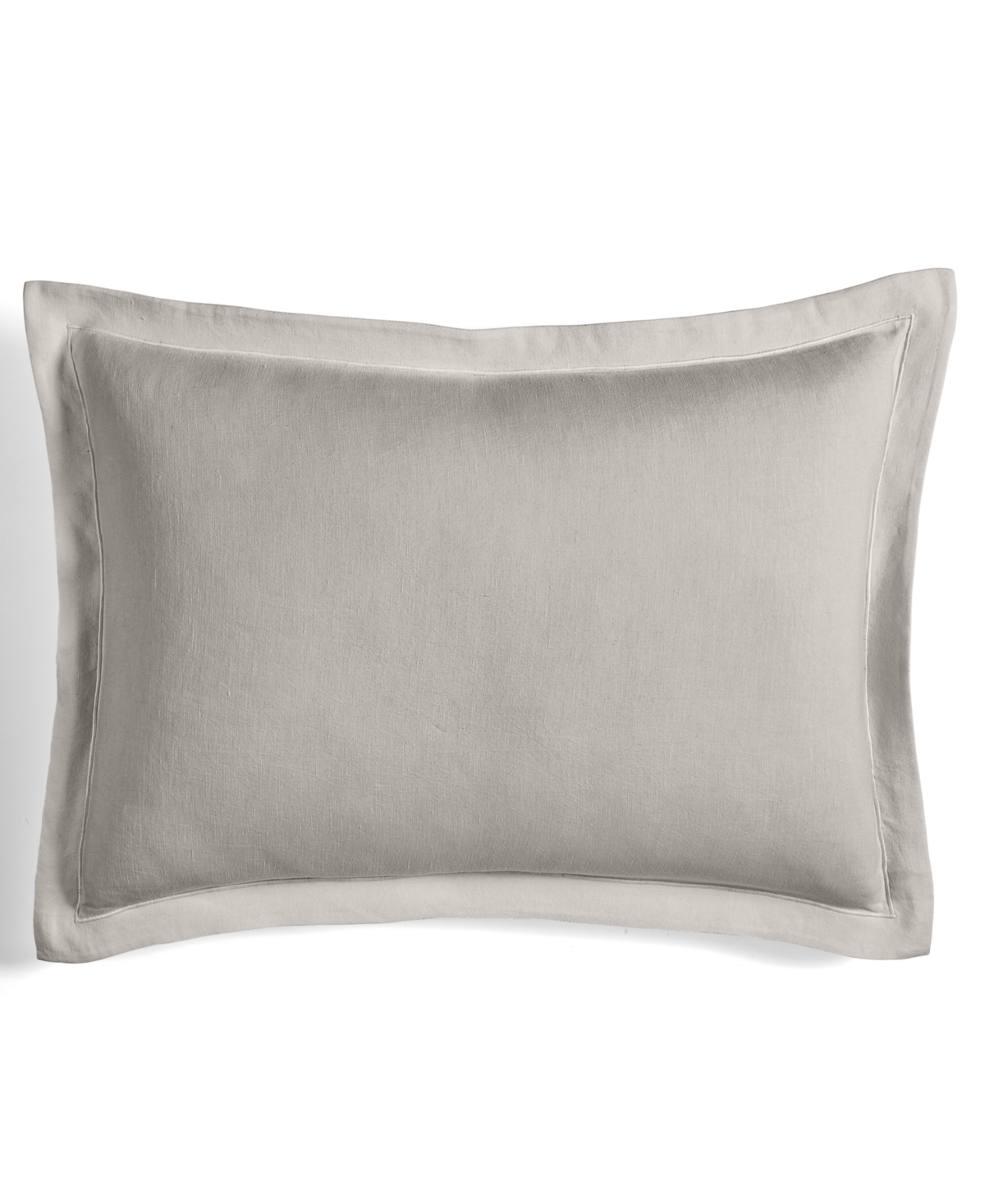 Closeout! Hotel Collection Linen/Modal Blend Sham, Standard, Created for Macy's - Grey