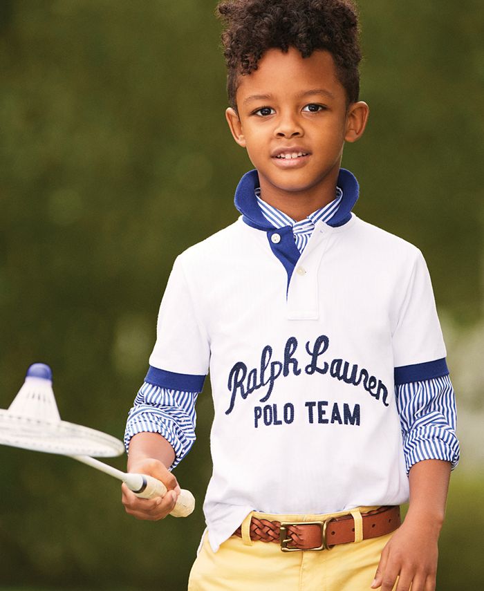 Polo Ralph Lauren Little Boys Polo Team Cotton Mesh Polo Shirt ...