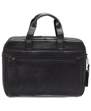 MANCINI BEVERLY HILLS COLLECTION MEN'S SINGLE COMPARTMENT BRIEFCASE WITH RFID SECURE POCKET FOR 15.6" LAPTOP
