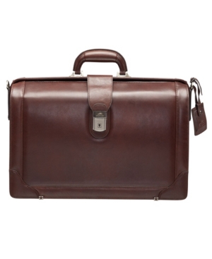 MANCINI BEVERLY HILLS COLLECTION MEN'S LITIGATOR BRIEFCASE WITH RFID SECURE POCKET FOR 17.3" LAPTOP