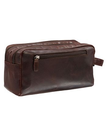 Macys mens 2025 leather toiletry bag