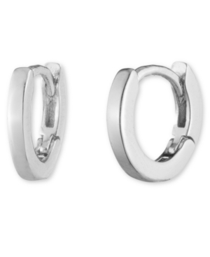 Givenchy Extra-small Huggie Hoop Earrings, 0.24" In Silver