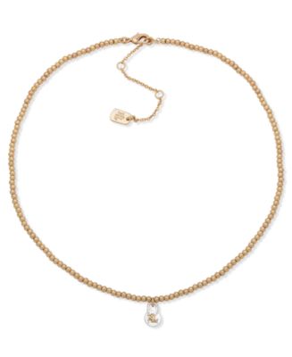 【Lauren Ralph Lauren】ネックレス Beaded Logo Necklace送料込 Lauren Ralph Lauren Beaded Logo Gold Collar Necklace – ShopCGX