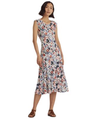 Lauren Ralph Lauren Floral Midi Dress - Macy's