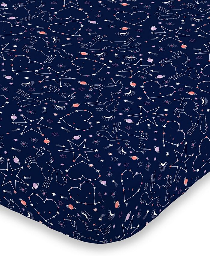 Macy's Celestial Unicorn Fitted Super Soft Crib Sheet Macy's