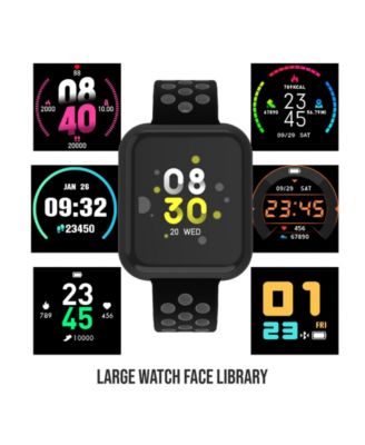 iTouch Air Unisex Heart Rate Black Strap Smart Watch 44mm Macy's