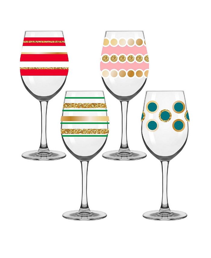 Qualia Glass Whimsical Everyday Glassware, Set of 4 Macy's