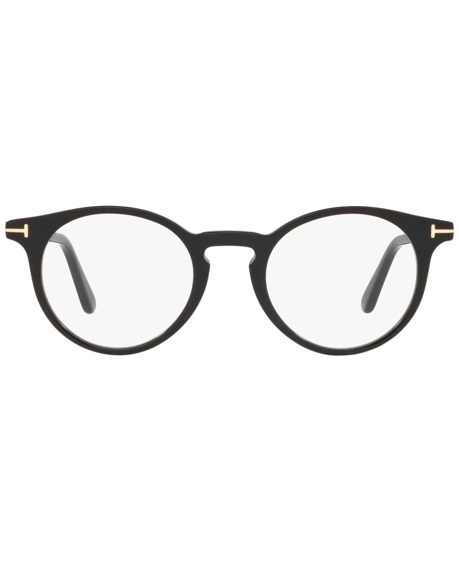 Unisex Round Plastic FT5557-B Eyeglasses
