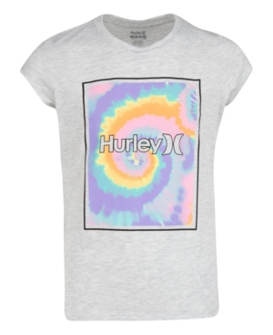 Hurley Big Girls Floral Box Print Graphic T-shirt