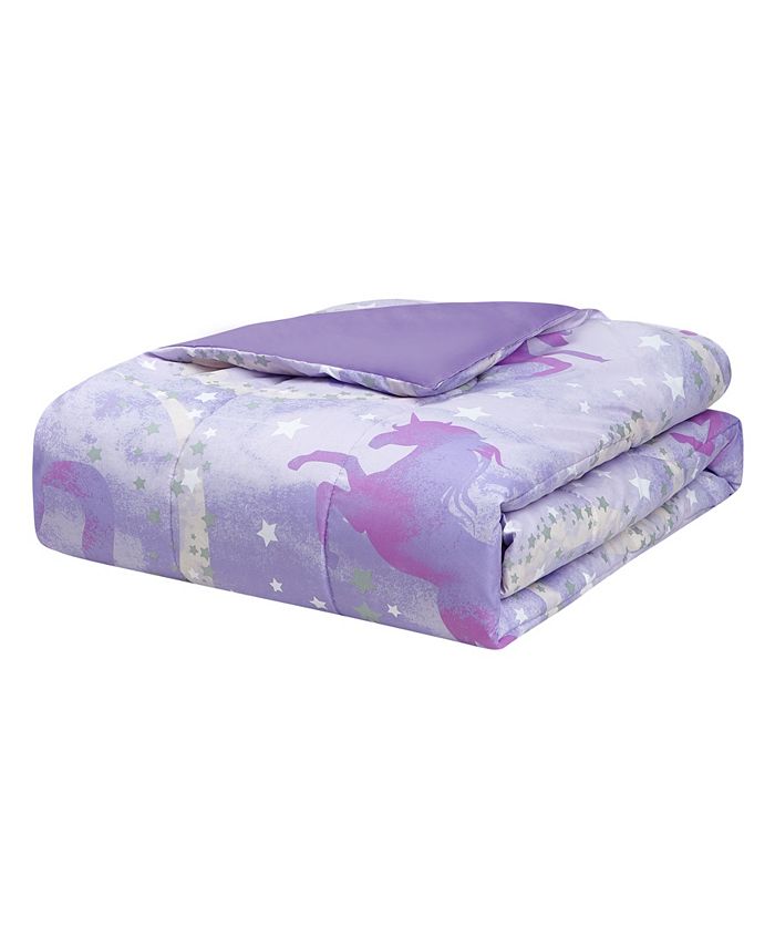 Jessica Sanders Starry Unicorn 5Piece Comforter Set, Twin Macy's