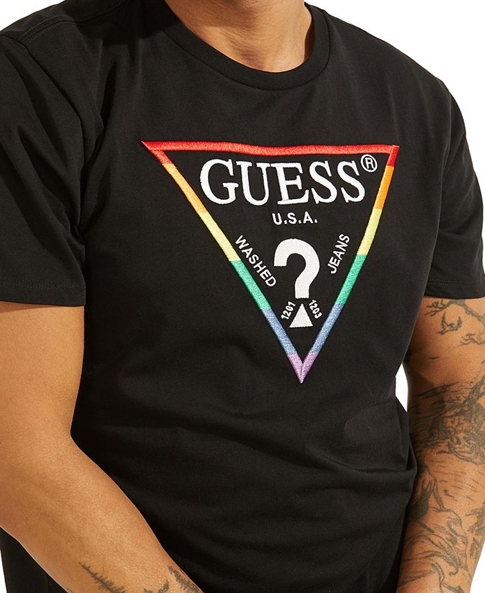 Guess small logo t shirt Clearance